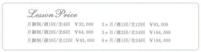 パーソナルトレーニング料金表